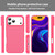 iPhone 17 Pro Max Fanying Series PC Hybrid TPU Translucent Frosted Phone Case - Rose Red