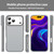 iPhone 17 Pro Max Fanying Series PC Hybrid TPU Translucent Frosted Phone Case - Silver Grey