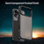 iPhone 17 Pro Max Fanying Series PC Hybrid TPU Translucent Frosted Phone Case - Translucent Black