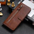 iPhone 17 Pro Max Fashion Calf Texture Zipper Leather Phone Case - Brown
