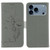 iPhone 17 Pro Max Feather Pattern Litchi Texture Leather Phone Case - Gray
