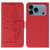 iPhone 17 Pro Max Feather Pattern Litchi Texture Leather Phone Case - Red