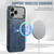 iPhone 17 Pro Max Fierre Shann Cowhide Vertical Flip Magnetic Card Holder Phone Case - Blue iPhone 17 Pro Max Fierre Shann Cowhide Vertical Flip Magnetic Card Holder Phone Case - Blue