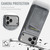 iPhone 17 Pro Max Fierre Shann Cowhide Vertical Flip Magnetic Card Holder Phone Case - Grey