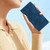 iPhone 17 Pro Max Flower Butterfly Embossing Pattern Leather Phone Case - Blue iPhone 17 Pro Max Flower Butterfly Embossing Pattern Leather Phone Case - Blue
