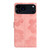 iPhone 17 Pro Max Flower Embossing Pattern Leather Phone Case - Pink