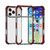 iPhone 17 Pro Max Four-corner Shockproof TPU Hybrid Acrylic Phone Case - Brown