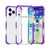iPhone 17 Pro Max Four-corner Shockproof TPU Hybrid Acrylic Phone Case - Purple