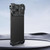 iPhone 17 Pro Max Frameless Metal Corner Pad Phone Case with Lens Film - Black