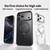 iPhone 17 Pro Max Frosted 360 Degree MagSafe Magnetic Holder Phone Case - Silver iPhone 17 Pro Max Frosted 360 Degree MagSafe Magnetic Holder Phone Case - Silver
