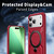 iPhone 17 Pro Max Frosted MagSafe Holder Phone Case - Red