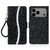 iPhone 17 Pro Max Glitter Powder Filp Leather Phone Case - Black