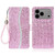 iPhone 17 Pro Max Glitter Powder Filp Leather Phone Case - Pink