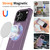 iPhone 17 Pro Max Glossy TPU Shockproof MagSafe Phone Case with Lanyard - Purple