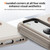 iPhone 17 Pro Max Imitation Original CD Texture Magsafe PC Hybrid TPU Phone Case - Beige Grey