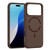 iPhone 17 Pro Max Imitation Original CD Texture Magsafe PC Hybrid TPU Phone Case - Coffee
