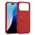 iPhone 17 Pro Max Imitation Original CD Texture Magsafe PC Hybrid TPU Phone Case - Red