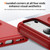 iPhone 17 Pro Max Imitation Original CD Texture Magsafe PC Hybrid TPU Phone Case - Red