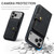 iPhone 17 Pro Max JEEHOOD J01 Retro Magnetic Detachable Wallet Phone Case - Black