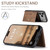 iPhone 17 Pro Max JEEHOOD J01 Retro Magnetic Detachable Wallet Phone Case - Brown