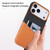 iPhone 17 Pro Max Kalebol Cloth Textue Stitching Card Slot Magnetic Phone Case - Green