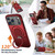 iPhone 17 Pro Max Kalebol Magnetic MagSafe Rotation Holder PC Phone Case - Red