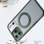 iPhone 17 Pro Max kalebol MagSafe Metal Ring Holder Phone Case - Green iPhone 17 Pro Max kalebol MagSafe Metal Ring Holder Phone Case - Green