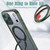 iPhone 17 Pro Max kalebol MagSafe Metal Ring Holder Phone Case - Green iPhone 17 Pro Max kalebol MagSafe Metal Ring Holder Phone Case - Green