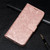 iPhone 17 Pro Max Lace Flower Embossing Flip Leather Phone Case - Rose Gold