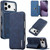 iPhone 17 Pro Max LC.IMEEKE Hon Ancient Series Flip Leather Phone Case - Blue