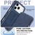iPhone 17 Pro Max LC.IMEEKE Hon Ancient Series Flip Leather Phone Case - Blue