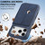 iPhone 17 Pro Max LC.IMEEKE Hon Ancient Series Flip Leather Phone Case - Blue