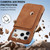 iPhone 17 Pro Max LC.IMEEKE Hon Ancient Series Flip Leather Phone Case - Brown iPhone 17 Pro Max LC.IMEEKE Hon Ancient Series Flip Leather Phone Case - Brown