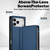 iPhone 17 Pro Max LC.IMEEKE L1 Series Frosted Fine Texture PU Phone Case - Blue