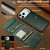 iPhone 17 Pro Max LC.IMEEKE L5 Series Detachable RFID Card Bag Magsafe Phone Case - Green