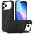 iPhone 17 Pro Max Liquid Silicone MagSafe Magnetic Phone Case with Ring Holder - Black