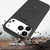 iPhone 17 Pro Max Liquid Silicone MagSafe Magnetic Phone Case with Ring Holder - Carbon Black