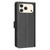 iPhone 17 Pro Max Litchi Texture RFID Anti-theft Leather Phone Case - Black