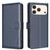 iPhone 17 Pro Max Litchi Texture RFID Anti-theft Leather Phone Case - Blue
