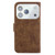 iPhone 17 Pro Max Little Tiger Embossed Leather Phone Case - Brown iPhone 17 Pro Max Little Tiger Embossed Leather Phone Case - Brown