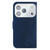 iPhone 17 Pro Max Little Tiger Embossed Leather Phone Case - Dark Blue