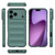 iPhone 17 Pro Max Magic Shield TPU + Flannel Phone Case - Dark Green