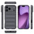 iPhone 17 Pro Max Magic Shield TPU + Flannel Phone Case - Dark Grey iPhone 17 Pro Max Magic Shield TPU + Flannel Phone Case - Dark Grey