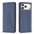 iPhone 17 Pro Max Magnetic Leather Phone Case - Blue iPhone 17 Pro Max Magnetic Leather Phone Case - Blue