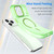 iPhone 17 Pro Max MagSafe Frosted Translucent TPU + PC Full Coverage Phone Case - Green