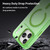 iPhone 17 Pro Max MagSafe Frosted Translucent TPU + PC Full Coverage Phone Case - Green
