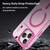 iPhone 17 Pro Max MagSafe Frosted Translucent TPU + PC Full Coverage Phone Case - Pink