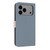 iPhone 17 Pro Max Metal Bow Leather Phone Case with Hand Strap - Light Blue iPhone 17 Pro Max Metal Bow Leather Phone Case with Hand Strap - Light Blue