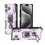 iPhone 17 Pro Max Metal Kickstand TPU Hybrid PC Phone Case - Purple