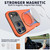 iPhone 17 Pro Max Metal Rotation Holder MagSafe TPU Hybrid PC Phone Case - Orange